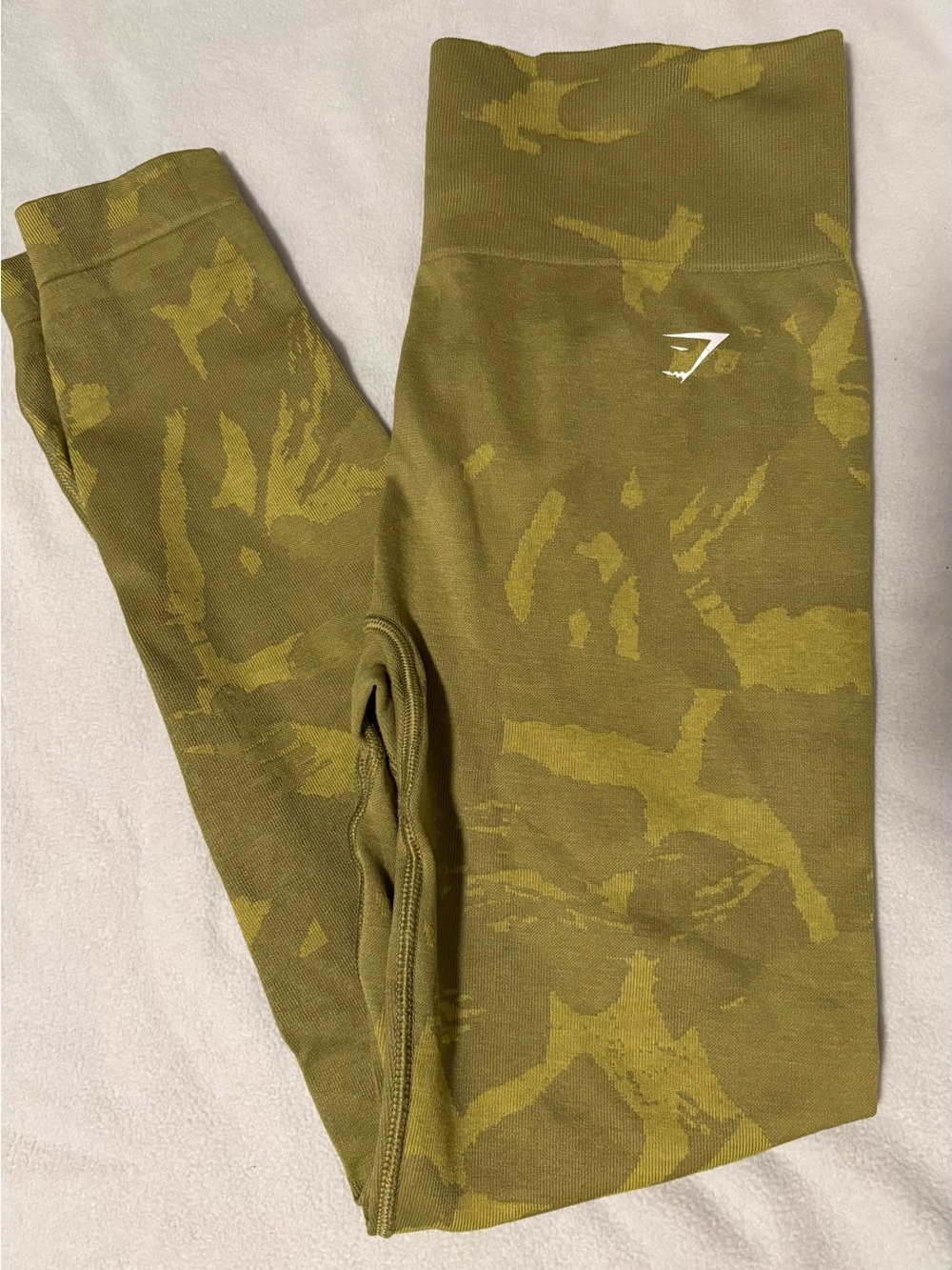 Gymshark Olive Camo High-Waist Leggings